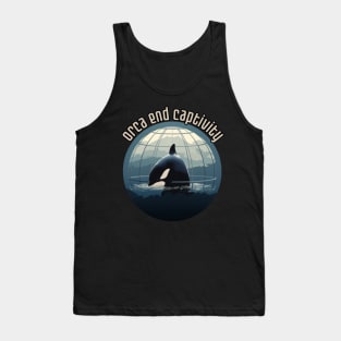 orca end captivity, animal rescuer, animal rights, gift present ideas Tank Top